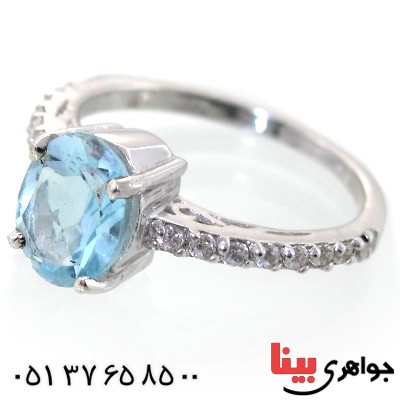 انگشتر توپاز زنانه رادیوم لوکس مدل سورا _کد:11392
