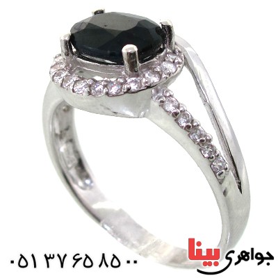 انگشتر یاقوت کبود زنانه رادیوم لوکس مدل نیکا _کد:11408