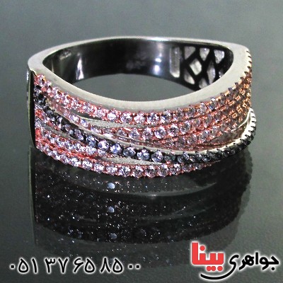 انگشتر نقره زنانه مدل عروس _کد:11428