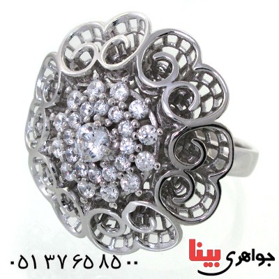 انگشتر نقره زنانه درشت مدل عروس دریایی _کد:11440