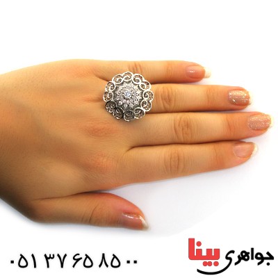 انگشتر نقره زنانه درشت مدل عروس دریایی _کد:11440