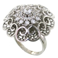 انگشتر نقره زنانه درشت مدل عروس دریایی 