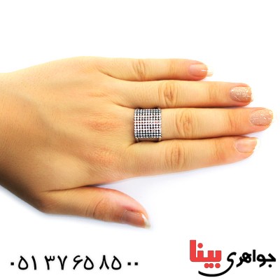 انگشتر نقره زنانه مدل نازیلا _کد:11460