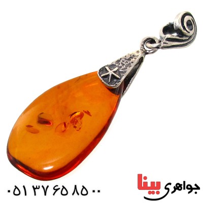 گردنبند کهربا خوشرنگ و زیبا _کد:11463