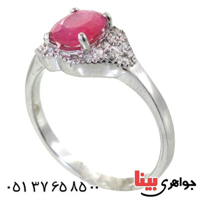 انگشتر یاقوت سرخ زنانه رادیوم لوکس مدل نیلا _کد:11467