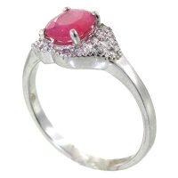 انگشتر یاقوت سرخ زنانه رادیوم لوکس مدل نیلا 