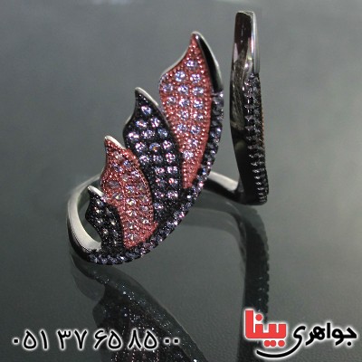 انگشتر نقره زنانه مدل نازخاتون _کد:11469