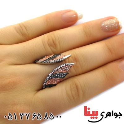 انگشتر نقره زنانه مدل نازخاتون _کد:11469
