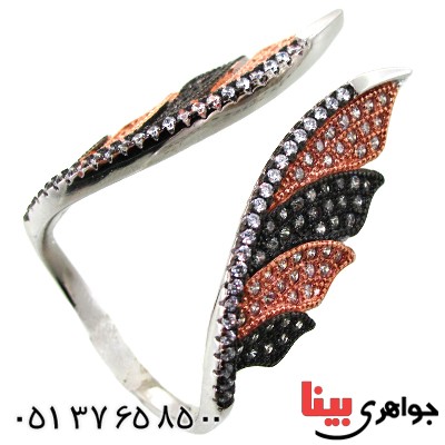 انگشتر نقره زنانه مدل نازخاتون _کد:11469
