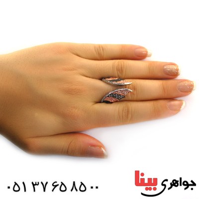 انگشتر نقره زنانه مدل نازخاتون _کد:11469