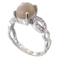 انگشتر اوپال هفت رنگ زنانه رادیوم لوکس مدل صبا 