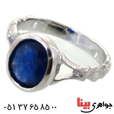 انگشتر یاقوت کبود رادیوم لوکس شیک _کد:11498