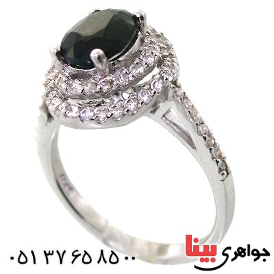 انگشتر یاقوت کبود زنانه رادیوم لوکس مدل شمین _کد:11499
