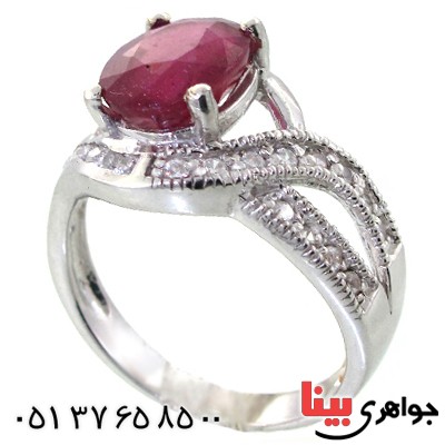 انگشتر یاقوت سرخ بسیار عالی زنانه رادیوم لوکس شیک _کد:11500