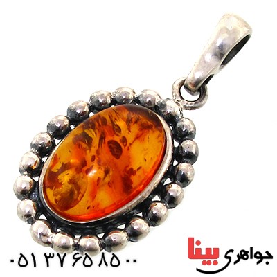 گردنبند کهربا زنانه درجه یک مدل قدیمی _کد:11520