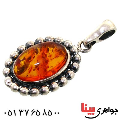 گردنبند کهربا زنانه درجه یک مدل قدیمی _کد:11520