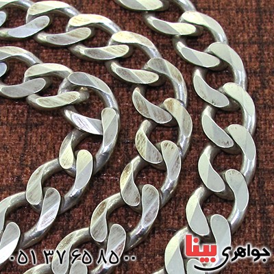 زنجیر نقره مردانه درشت ایتالیایی 60 سانتی _کد:11528