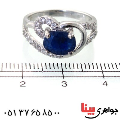 انگشتر یاقوت کبود زنانه رادیوم لوکس مدل شیلا _کد:11529