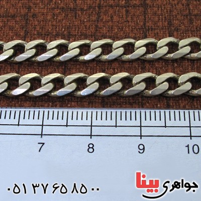 زنجیر نقره مردانه درشت ایتالیایی 55 سانتی _کد:11534