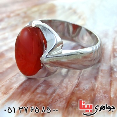 انگشتر عقیق یمنی مردانه درشت شکیل _کد:11543