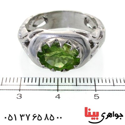 انگشتر زبرجد مردانه اسلیمی _کد:11552