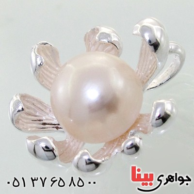 گردنبند مروارید درشت زنانه مدل گل _کد:11577