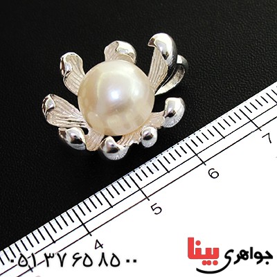 گردنبند مروارید درشت زنانه مدل گل _کد:11577