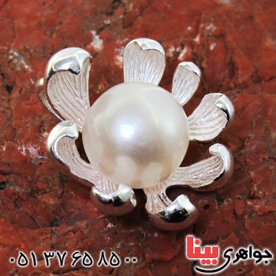 گردنبند مروارید درشت زنانه مدل گل _کد:11577
