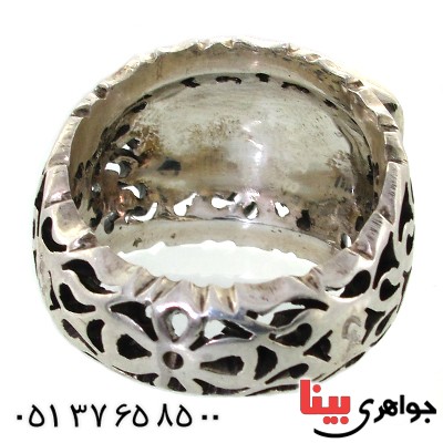 انگشتر یاقوت کبود بسیار شفاف مردانه درشت شاهانه _کد:1662