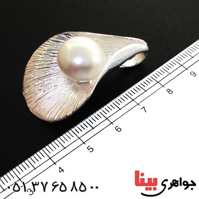 گردنبند مروارید درشت زنانه مدل صدفی _کد:11584