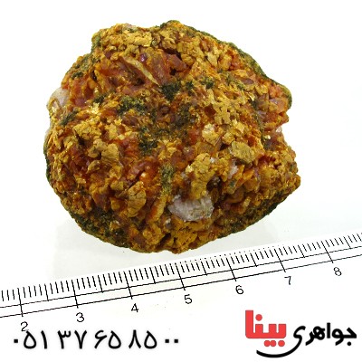 نگین انگشتر سولفور خوشرنگ درشت سنگ درمانی _کد:11594
