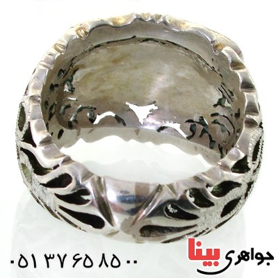انگشتر فیروزه نیشابوری عجمی ناب مردانه درشت اشرافی _کد:1669