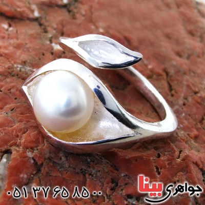 انگشتر مروارید زنانه مدل چشمک _کد:11604
