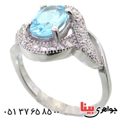 انگشتر توپاز زنانه رادیوم لوکس مدل فریما _کد:11618