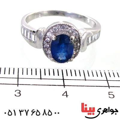 انگشتر یاقوت کبود زنانه رادیوم لوکس مدل آرشین _کد:11639