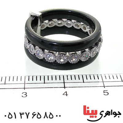 انگشتر سرامیکی زنانه دور نگین _کد:11641