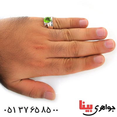 انگشتر زبرجد مردانه کلاسیک _کد:11656
