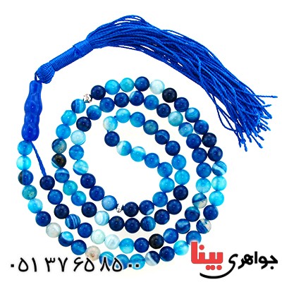 تسبیح عقیق سلیمانی دُری 101 دانه ای عالی _کد:11683