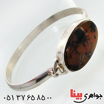 دستبند عقیق یمنی شجری درشت _کد:11702