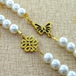 دستبند زنانه طرح مروارید _کد:11756