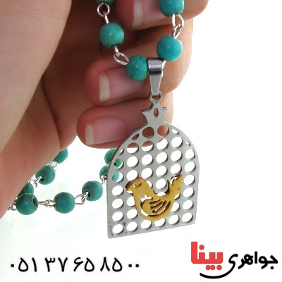 زیورآلات کادویی گردنبند زنانه مرغ آمین _کد:11763