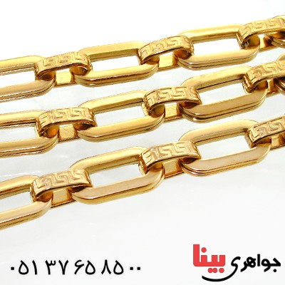 زیورآلات کادویی زنجیر استیل مردانه ورساچه درجه یک درشت فاخر _کد:11765