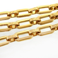 زیورآلات کادویی زنجیر استیل مردانه ورساچه درجه یک درشت فاخر 