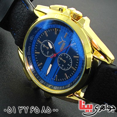 زیورآلات کادویی ساعت اسپرت برند puma دور طلایی _کد:11774