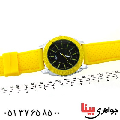 زیورآلات کادویی ساعت اسپرت برند lacoste رنگ زرد _کد:11784