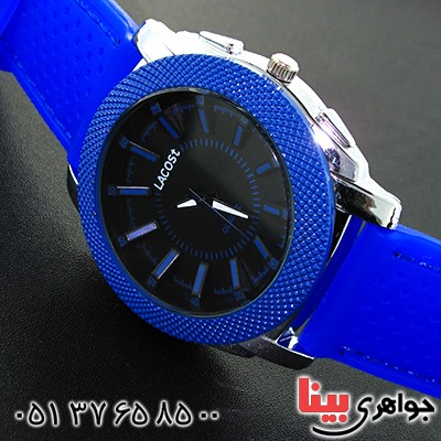 زیورآلات کادویی ساعت اسپرت برند lacoste رنگ آبی _کد:11788