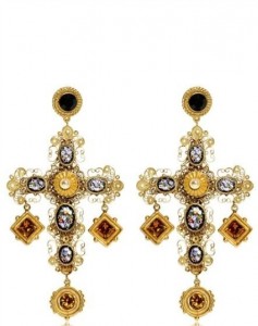 مدل گوشواره های برند dolce and gabanna