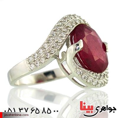 انگشتر یاقوت سرخ زنانه_کد:۹۷۱۳