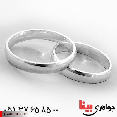 انگشتر نقره ست حلقه ازدواج رینگی