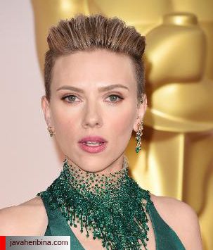 گوشواره اسکارلت جوهانسون Scarlett Johansson در اسکار 2015
